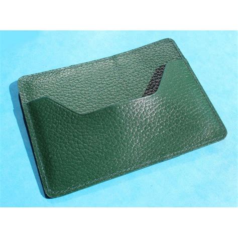 Genuine ROLEX Green Leather Card Holder With Instruction 